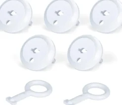 Montis Universalhylsa set om 5 st + nyckel vit MONTIS MT066