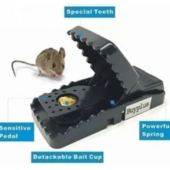 Mouse Trap 6-pack Musfällor för att döda möss, snabbt och oändligt återanvändbart genom att lägga bete eller annan mat