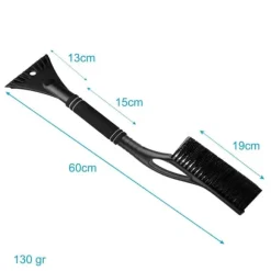 Multifunktionell 2-i-1 isskrapa snöborste i Orange - Svart - För enkel och snabb borttagning av frost och snö