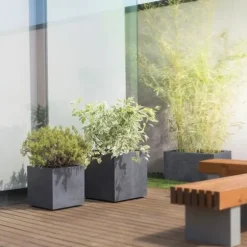 Muret Planter - DEROMA - Millennium R - Antracit - Med vattenreserv - 79 cm