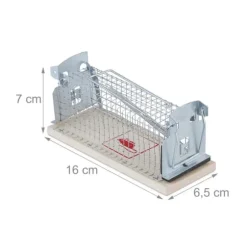 Musfälla, 7x16x6.5 cm, Silver