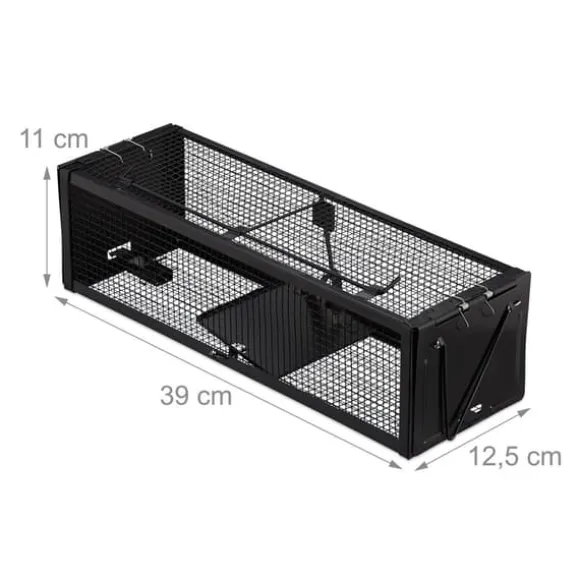 Mushälla, 11x39x12,5 cm, Svart, Järn