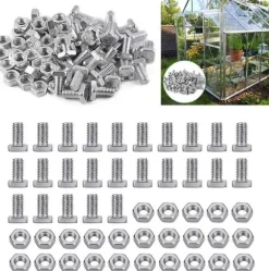 Muttrar och Bultar för Växthus - 50 delar