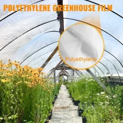 3,6Mx8,5Mx0,15MM polyeten växthusfilm, utmärkt styrka och seghet, UV-beständig, lång livslängd, lätt att göra-det-själv