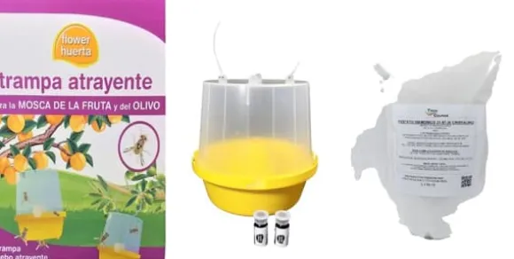 Myggfälla, Effektivt Lockmedel för Flugkontroll, Miljövänlig Design,Fälla + 1Kg. Attraktiv