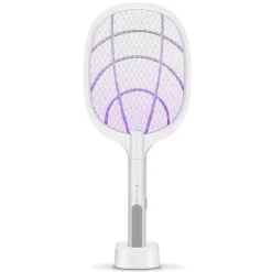 Myggfångare - Elektrisk flugsmälla - 3000V - 1200mAh - USB-laddning - Tre i ett