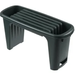 NATUR HDPE knäpall - 2 positioner: sittande och knäande - H 34 x 65,5 x 25 cm - Grön