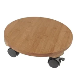 NATUR Växthylla på hjul - Kompositbambu - H8 x Ø30 cm