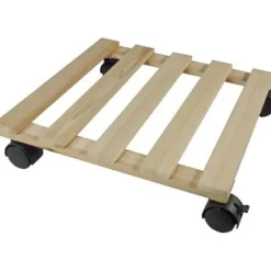 NATURE Växtställ på hjul - Gran - H7,4 x 35 x 35 cm