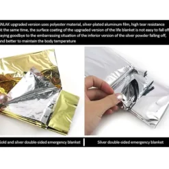 nödfilt Survival Rescue First Aid Folie Termisk filt 130x210cm