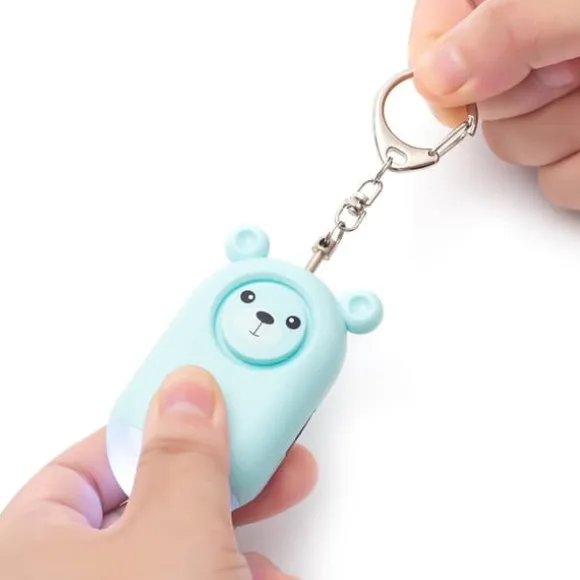 Nödlarm Överfall Skydd bärbar självförsvar högljudd Personligt Säkerhetslarm - Blå