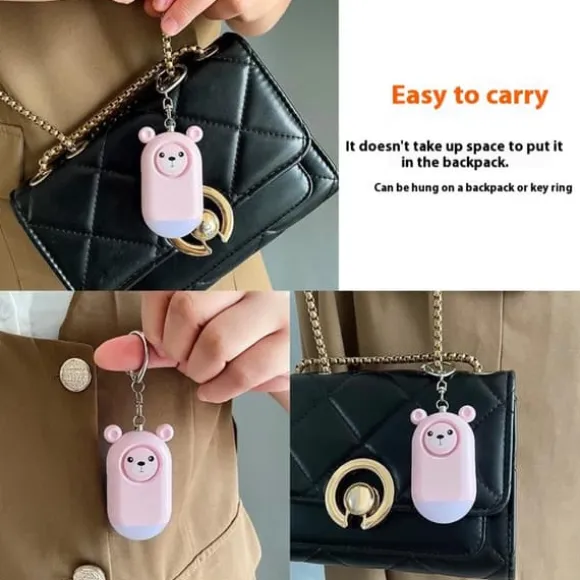 Nödlarm Överfall Skydd bärbar självförsvar högljudd Personligt Säkerhetslarm - Blå