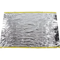 Nödtält Återanvändbart hopfällbart lätt PET-aluminiumfilm Termisk filt Överlevnadsskydd för vandring och camping