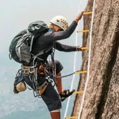 Nödutrymningsstege - Räddningsstege - 10 m Längd - 200 kg Maxbelastning - Halkskydd - För Balkong & Hem - Utomhusbruk