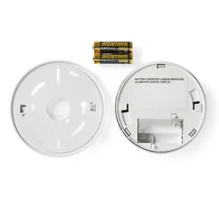 Nedis Kolmonoxid Alarm | Batteridriven | Batterilängd upp till: 5 år | Med paus knapp | Med testknapp | 85 dB | Vit