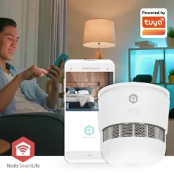 Nedis SmartLife Rökdetektor | Batteridriven | Givarlivscykel: 10 år | EN 14604 | Max. batteritid: 36 Månader | 85 dB | Vit | 1 st