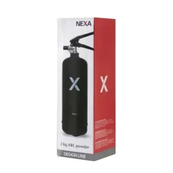 Nexa brandsläckare, 2 Kg ABC-pulver (Svart)