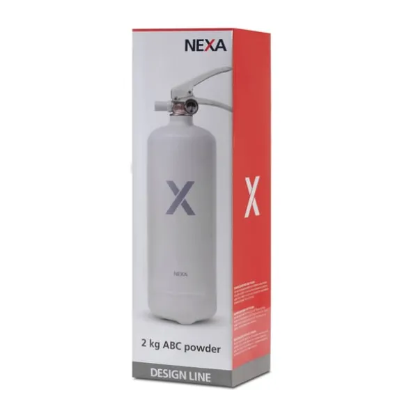 Nexa brandsläckare, 2 Kg ABC-pulver (Vit)