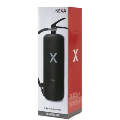 Nexa brandsläckare, 6 Kg ABC-pulver med väggfäste (Svart)