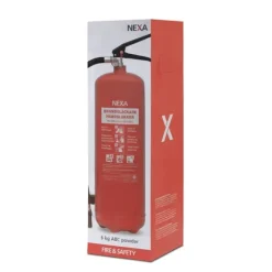 Nexa brandsläckare, RÖD 6kg ABC-pulver, väggfäste (13416)