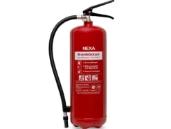 Nexa brandslukker, RÖD 6kg ABC-pulver, väggfäste
