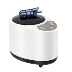 Ångbastu, 1000W Effekt, 0,66 Gallon Kapacitet, 220V Spänning, 5-95 min Timer, Anti-elektrisk Chock Säkerhet