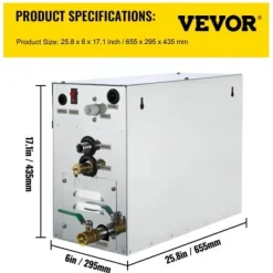 Ånggenerator, 44.5x18.2x31.3 cm, Rostfritt stål