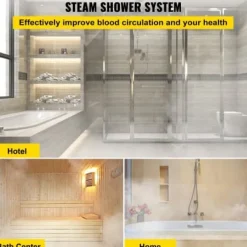 Ånggenerator, 44.5x18.2x31.3 cm, Rostfritt stål