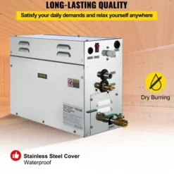 Ånggenerator, 44.5x18.2x31.3 cm, Rostfritt stål