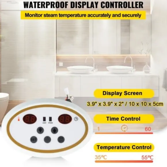 Ånggenerator, 44.5x18.2x31.3 cm, Rostfritt stål