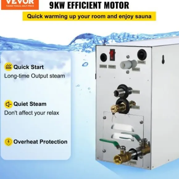 Ånggenerator, 44.5x18.2x31.3 cm, Rostfritt stål
