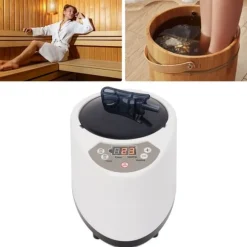 Ångmaskin för bastu, 1000W effekt, 3L kapacitet, 9 temperaturnivåer, timer 5-95 minuter, fjärrkontroll