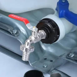 Nickelpläterad Mässingskran - 3/4 Tums, S60x6