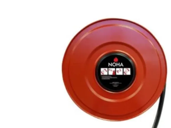 NOHA slangevinde type 1A 30 m x 25 mm slange Ø600 x 230 mm rød