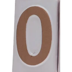 NUMMER EMALJERAD 0 I KERAMISKT MATERIAL HUS OCH TRÄDGÅRD DEKORATION