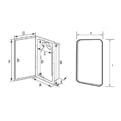 Nuova Rade Förvaringsväska För Brandsläckare Vit 2 kg with Door