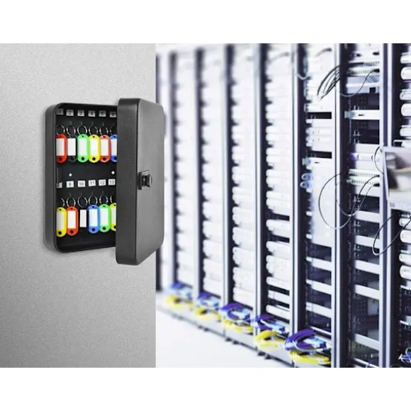 Nyckelskåp metall - Låsbar box för 48 nycklar