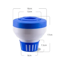 OBOSOE 19 cm Klorflöjt ,Klordispenser - Justerbar Klordispenser för Pool & Spa (Inomhus & Utomhus)