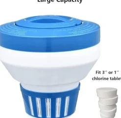 OBOSOE 19 cm Klorflöjt ,Klordispenser - Justerbar Klordispenser för Pool & Spa (Inomhus & Utomhus)