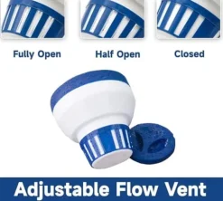 OBOSOE 19 cm Klorflöjt ,Klordispenser - Justerbar Klordispenser för Pool & Spa (Inomhus & Utomhus)