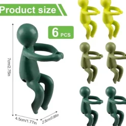 OBOSOE 6 St. Växtstöd – Stöd för Sticklingar, Skott och Växtstjälkar, Växthållare & Växtklämmor för Förökning och Inomhusträdgård