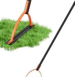 OBOSOE 60 TUM OGÄRDSKLIAPPARE MED DUBBELTANDAT STÅLBLAD - Manuellt Ogräsverktyg, Gräsklippare för Stående Arbete, Tunga Ogräsrensare med Långt Skaft | CDON