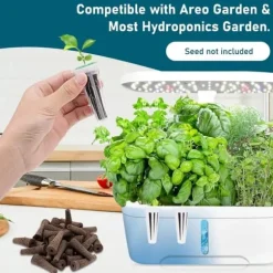 OBOSOE 161-delars Hydroponisk Odlingsset - Komplett Växtodlingssystem med Frökapslar (Vattenbaserad Odling)
