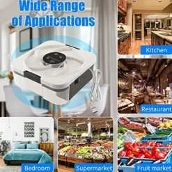 OBOSOE Elektrisk Flugfälla – Automatisk Insektsfångare för Inomhusbruk | Eliminerar Småflyg, Mygg & Gnats | Perfekt för Bostad, Veranda & Lantbruk