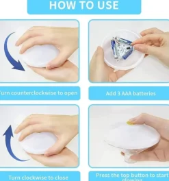 OBOSOE Floating Bath Disco Lights - 7 lägen Led Bath Lights, färgförändrande undervattens Disco Light, Led Lights för pool och festdekoration