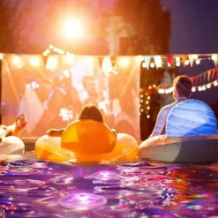 OBOSOE Floating Bath Disco Lights - 7 lägen Led Bath Lights, färgförändrande undervattens Disco Light, Led Lights för pool och festdekoration