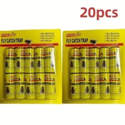 OBOSOE Flugfälla flugfångare flugpapper rulle 20-pack