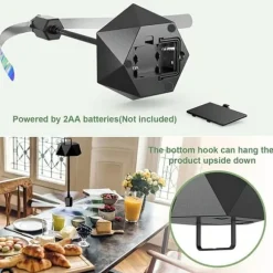 OBOSOE Flugfångare / Fläkt mot Flugor (2-pack) – Insektsavvisande Bordfläkt för Utomhus & Inomhusbruk