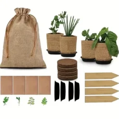 OBOSOE Grönsaksodlingsset - Mångsidiga Trädgårdspåsar i Komplett Kit för Trädgårdsplantering