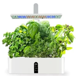 OBOSOE Hydroponisk Odlingssystem – Inomhus Trädgård med LED-växtljus & 16H Smart Timer